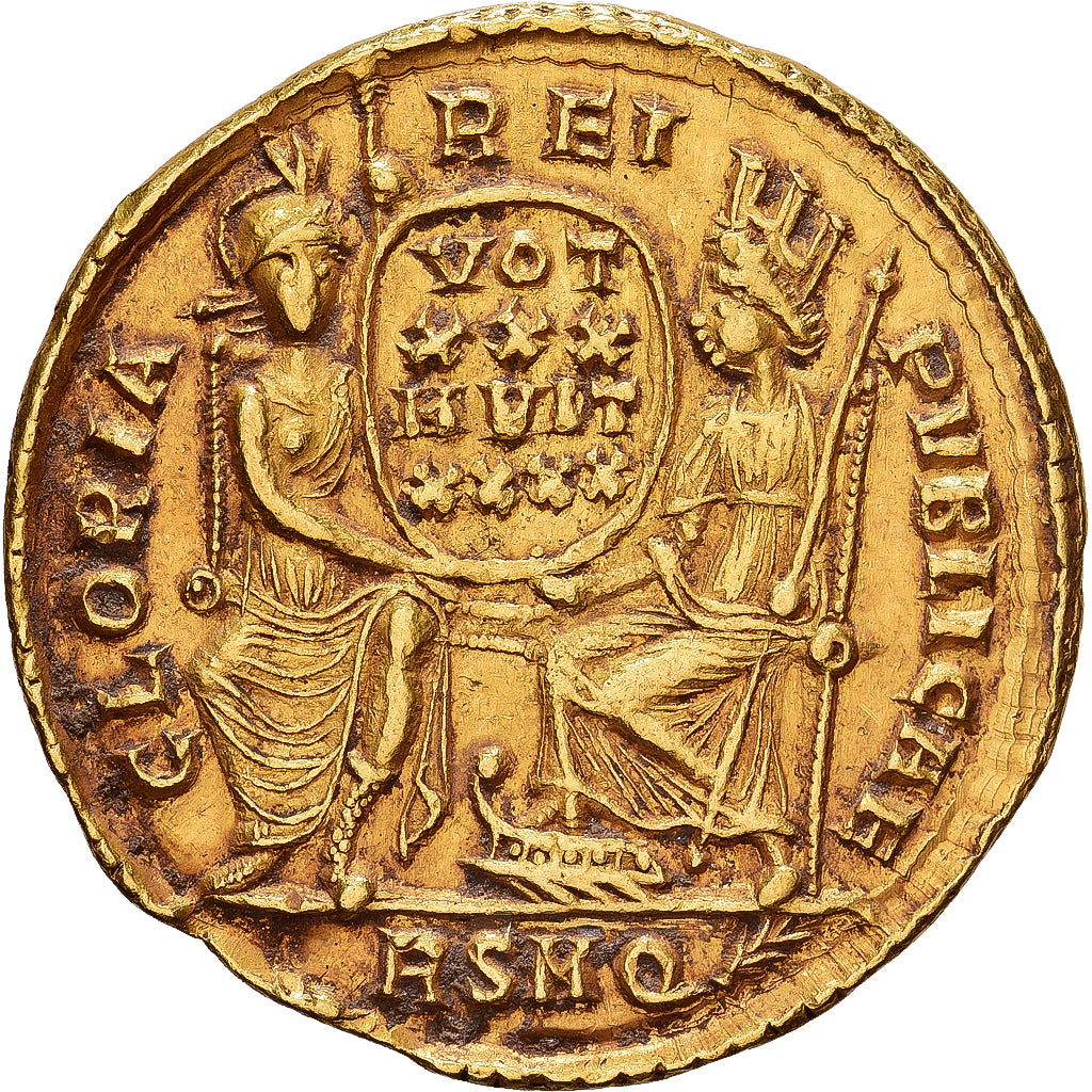 Roman Empire, Constantius II, Solidus, 355-357, Rome, Oro, BB+, RIC:293 var.