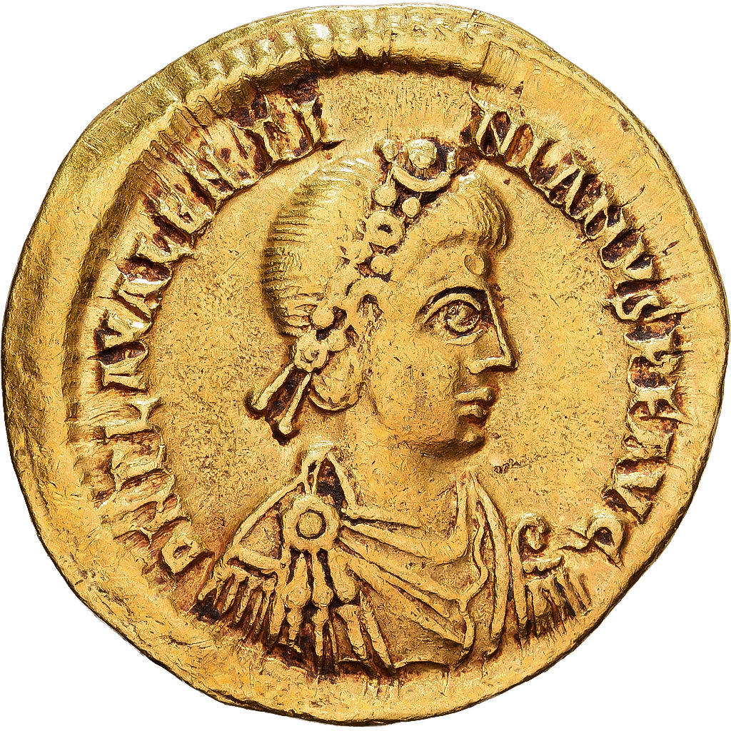 Roman Empire, Valentinian III, Solidus, 355-357, Ravenna, Gold, VF(20-25)