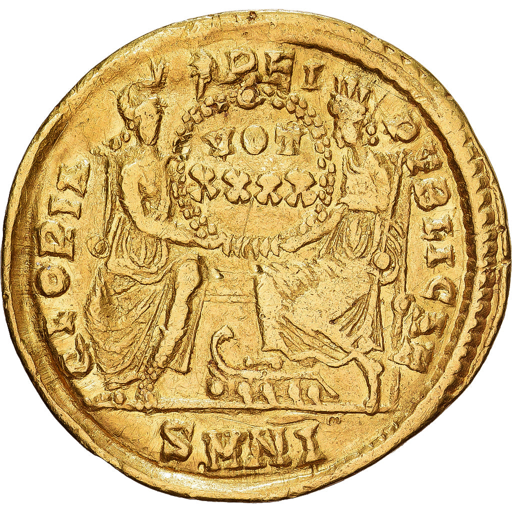 Roman Empire, Constantius II, Solidus, 355-361, Nicomedia, Gold, EF(40-45)