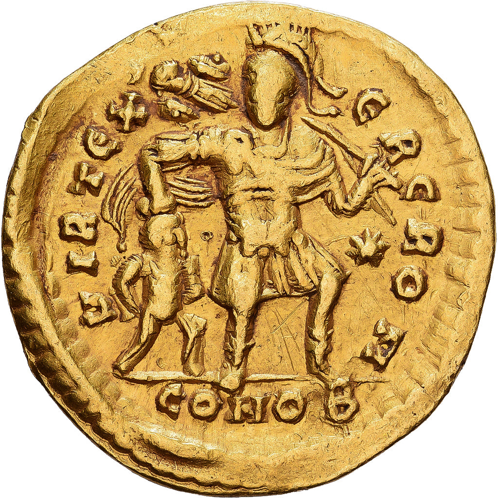 Roman Empire, Theodosius II, Solidus, 441, Constantinople, Gold, SS, RIC:282