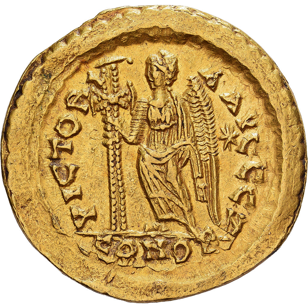 Roman Empire, Leo I, Solidus, 462-466, Constantinople, Gold, SS+, RIC:605