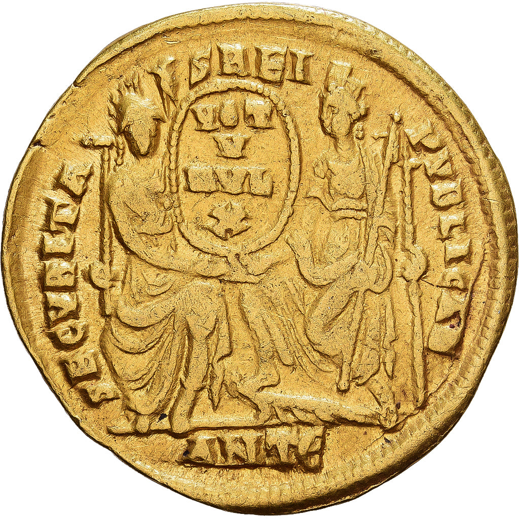 Roman Empire, Jovian, Solidus, 363-364, Antioch, Gold, EF(40-45), RIC:223