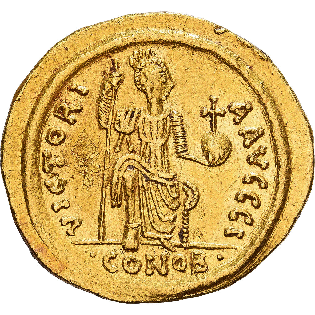 Byzantine Empire, Justin II, Solidus, 565-578, Constantinople, Gold, SS