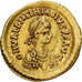 Roman Empire, Valentinian III, Tremissis, 425-429 AC, Constantinople, Gold, SS