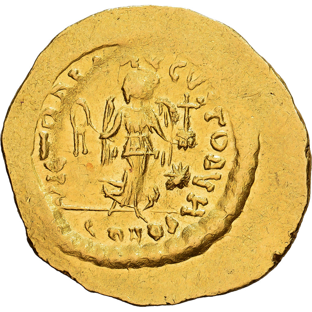 Byzantine Empire, Justinian I, Tremissis, 527-565, Constantinople, Gold, MS(63)