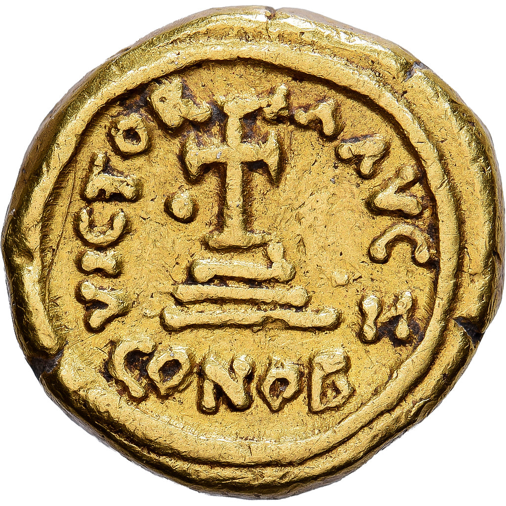 Empire Byzantin, Heraclius, avec Heraclius Constantin, Solidus, 618-619