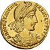 Roman Empire, Constantius II, Solidus, 350-355, Thessalonica, Gold, AU(55-58)