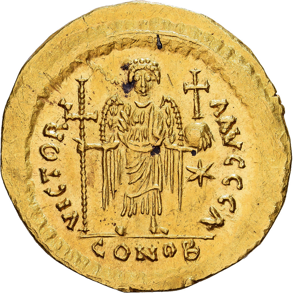 Byzantine Empire, Justinian I, Solidus, 537-542, Rome, Oro, SPL
