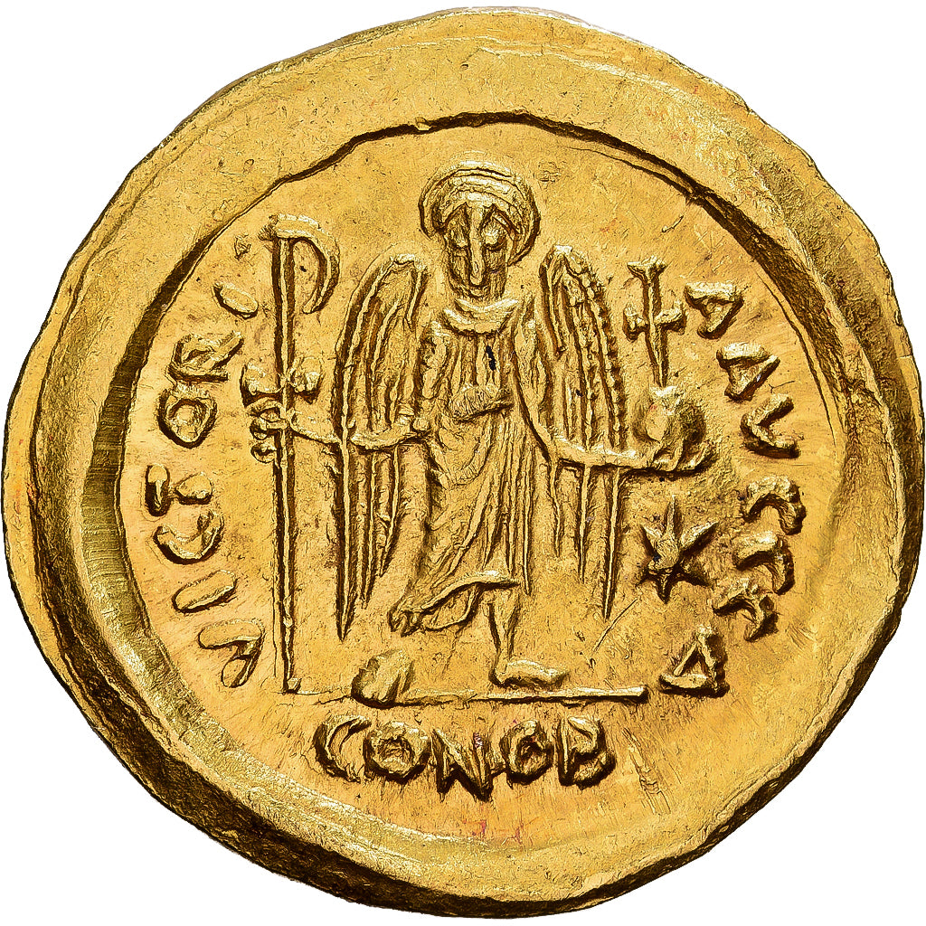 Byzantine Empire, Justinian I, Solidus, 555-556, Sicily, Dourado, MS(63)