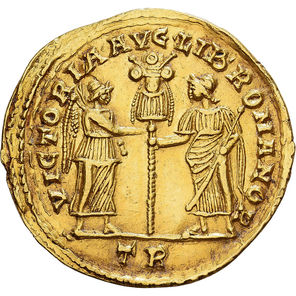 Roman Empire, Magnentius, Solidus, 350-353, Treveri, Or, SUP+, RIC:247
