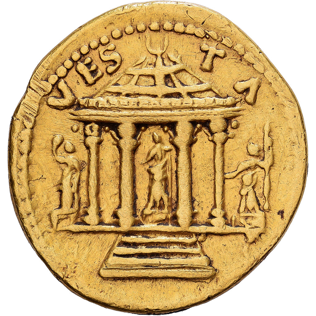 Roman Empire, Vespasian, Aureus, 73, Rome, Re-engraved, Oro, MB+, RIC:II-549