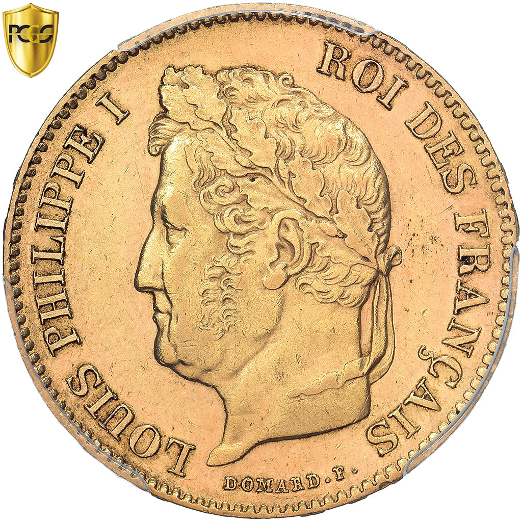 France, Louis-Philippe, 40 Francs, 1839, Paris, Extrêmement rare, Or, PCGS