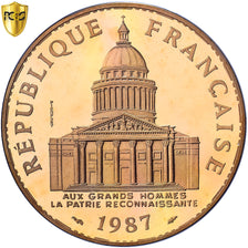 Francia, 100 Francs, 1987, Monnaie de Paris, Oro, PCGS, SP68, KM:P989