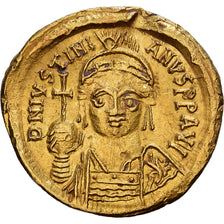 Byzantine Empire, Justinian I, Solidus, 537-542, Constantinople, Oro, MBC+