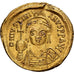 Byzantine Empire, Justinian I, Solidus, 537-542, Constantinople, Oro, MBC+
