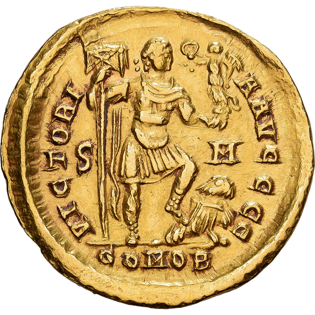 Roman Empire, Arcadius, Solidus, 393-395, Sirmium, Dourado, AU(50-53), Cohen:44