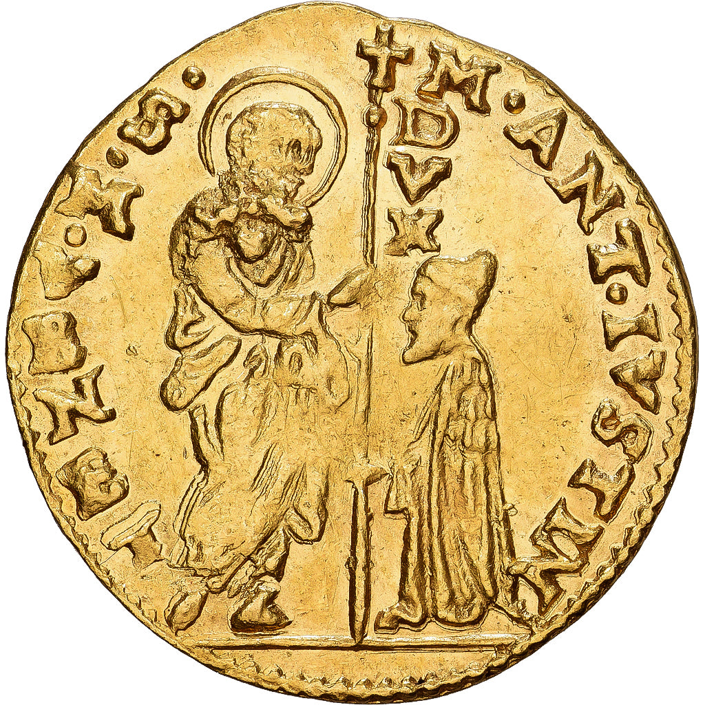 Republic of Venice, Marcantonio Giustinian, Zecchino, 1684-1688, Venice, Gold
