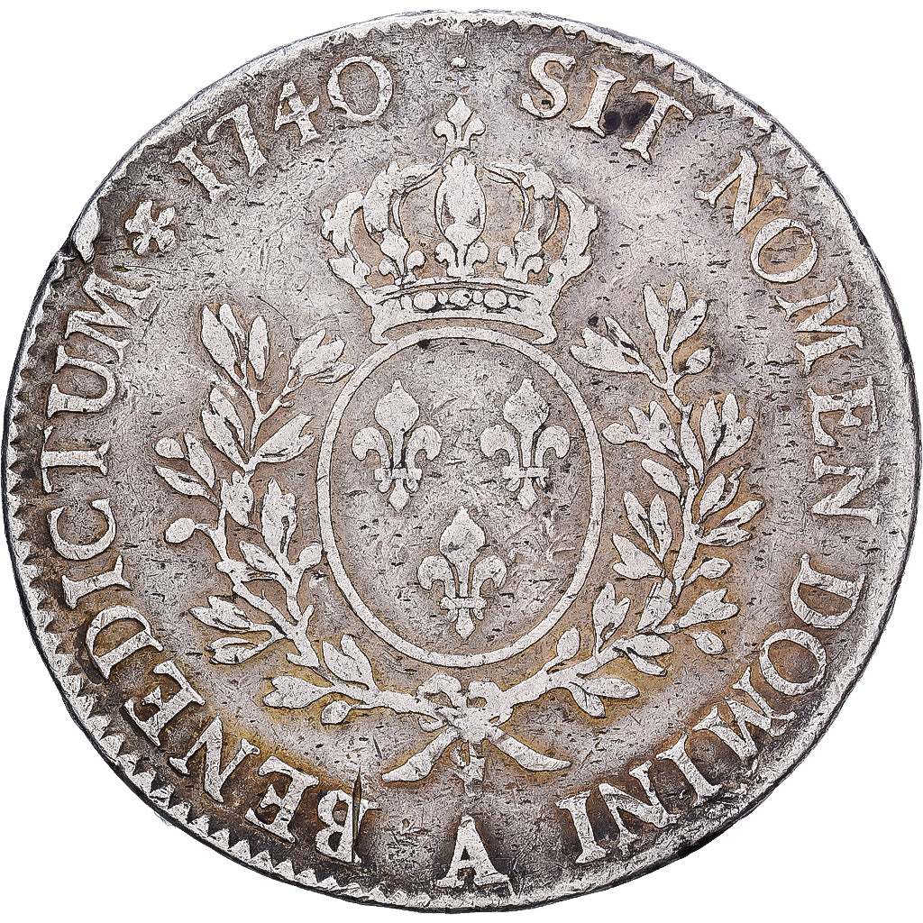 France, Louis XV, Écu au bandeau, 1740, Paris, Silver, VF(20-25), KM:512.1