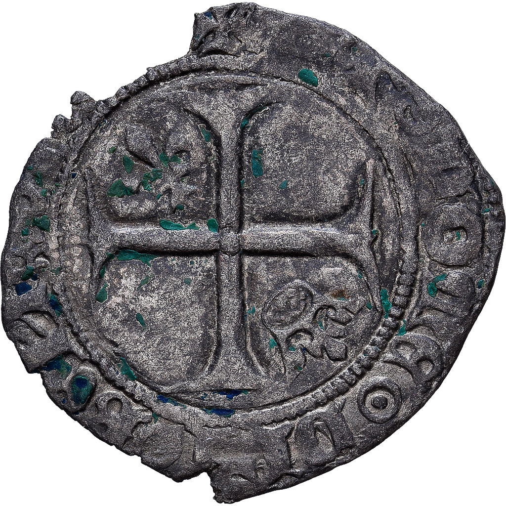 France, 1/2 Guénar, 1420, Troyes, Billon, EF(40-45)