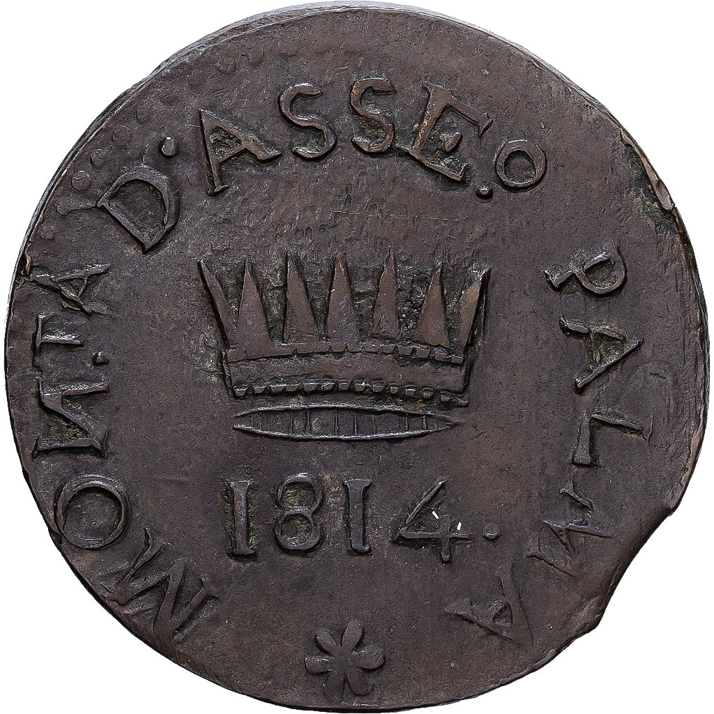 Republik Venedig, 50 Centesimi, 1814, Venice, Siege Coinage, Billon, VZ, KM:2