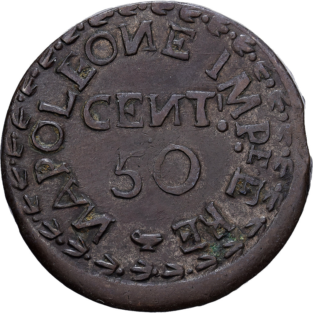Republik Venedig, 50 Centesimi, 1814, Venice, Siege Coinage, Billon, VZ, KM:2