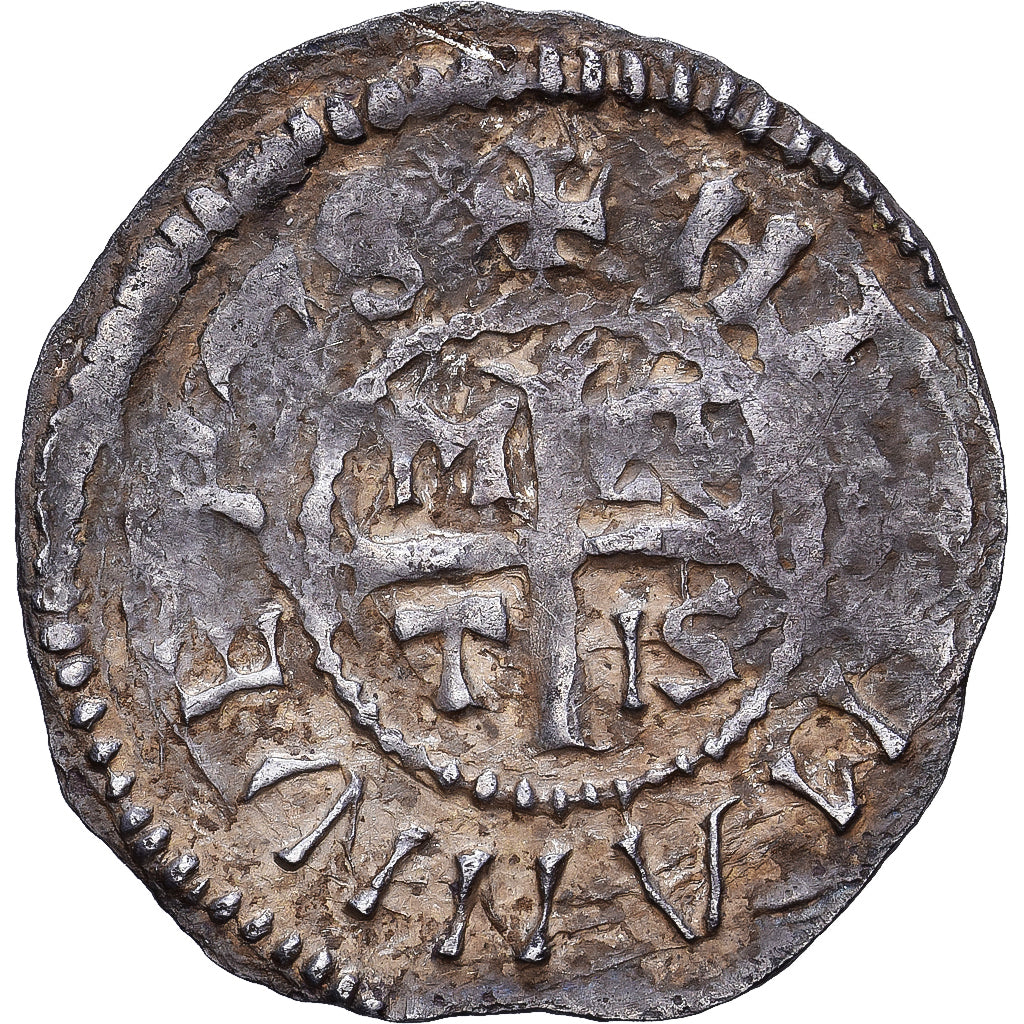 Évêché de Metz, Denier, 1073-1090, Metz, Argent, TTB