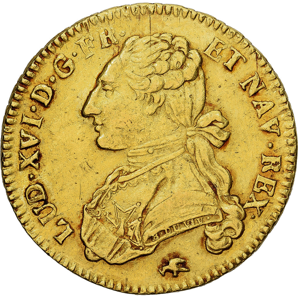 Frankreich, Louis XVI, Double louis d'or au buste habillé, 1775, Lyon, Gold