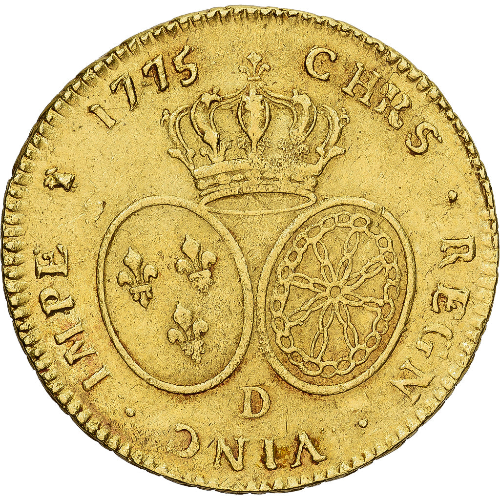 Frankreich, Louis XVI, Double louis d'or au buste habillé, 1775, Lyon, Gold