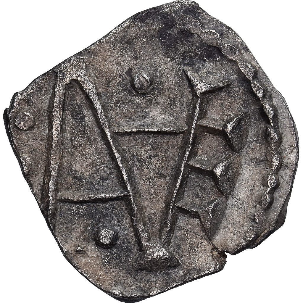 Frankreich, Denier au M, VIIIth Century, Melle, Silber, VZ, Prou:2839