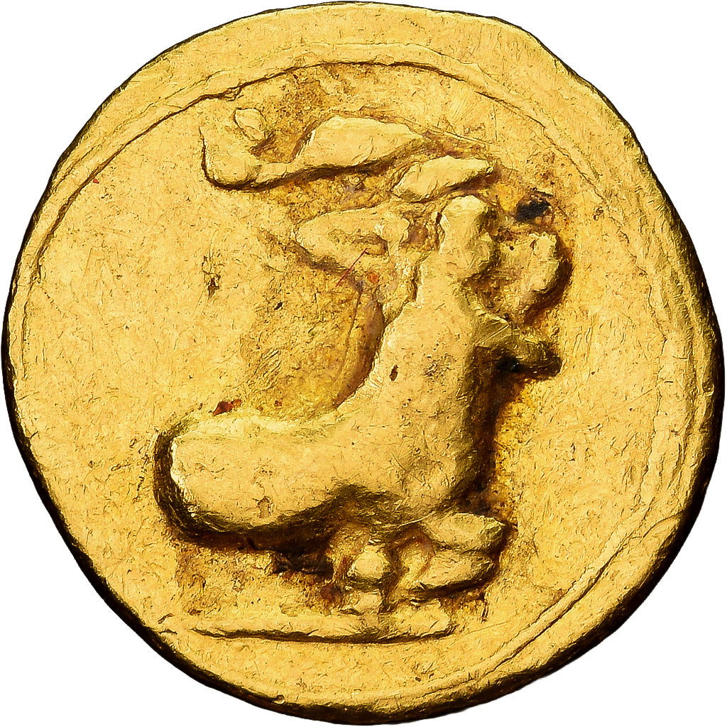 Cyprus, Evagoras Ist, 1/10 Stater, 411-374/3 BC, Salamis, Gold, SS+, SNG-Cop:46