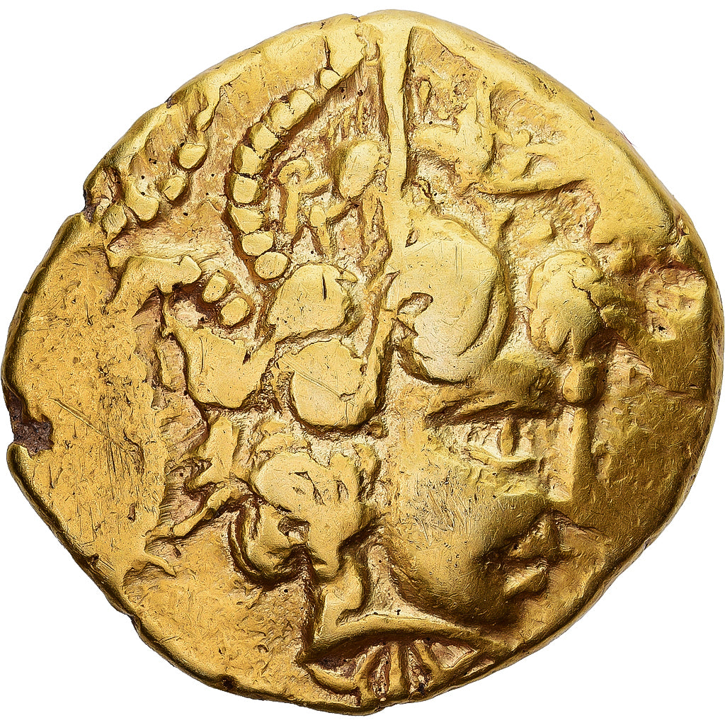 Northwest Gaul, Stater, IInd Century BC, Vannes, Sanglier Enseigne, Gold, SS