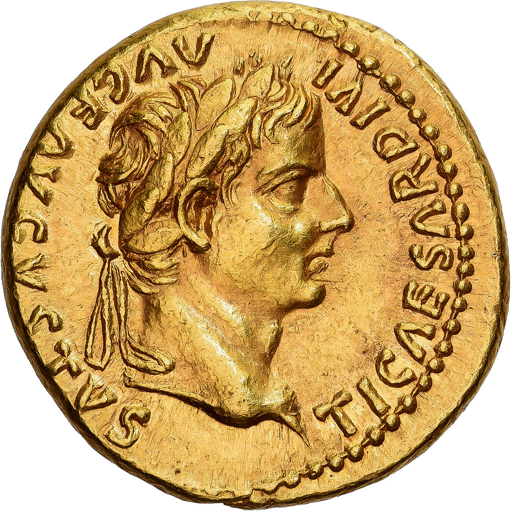 Roman Empire, Tiberius, Aureus, 14-37, Lyon - Lugdunum, Oro, EBC+, Cohen:15