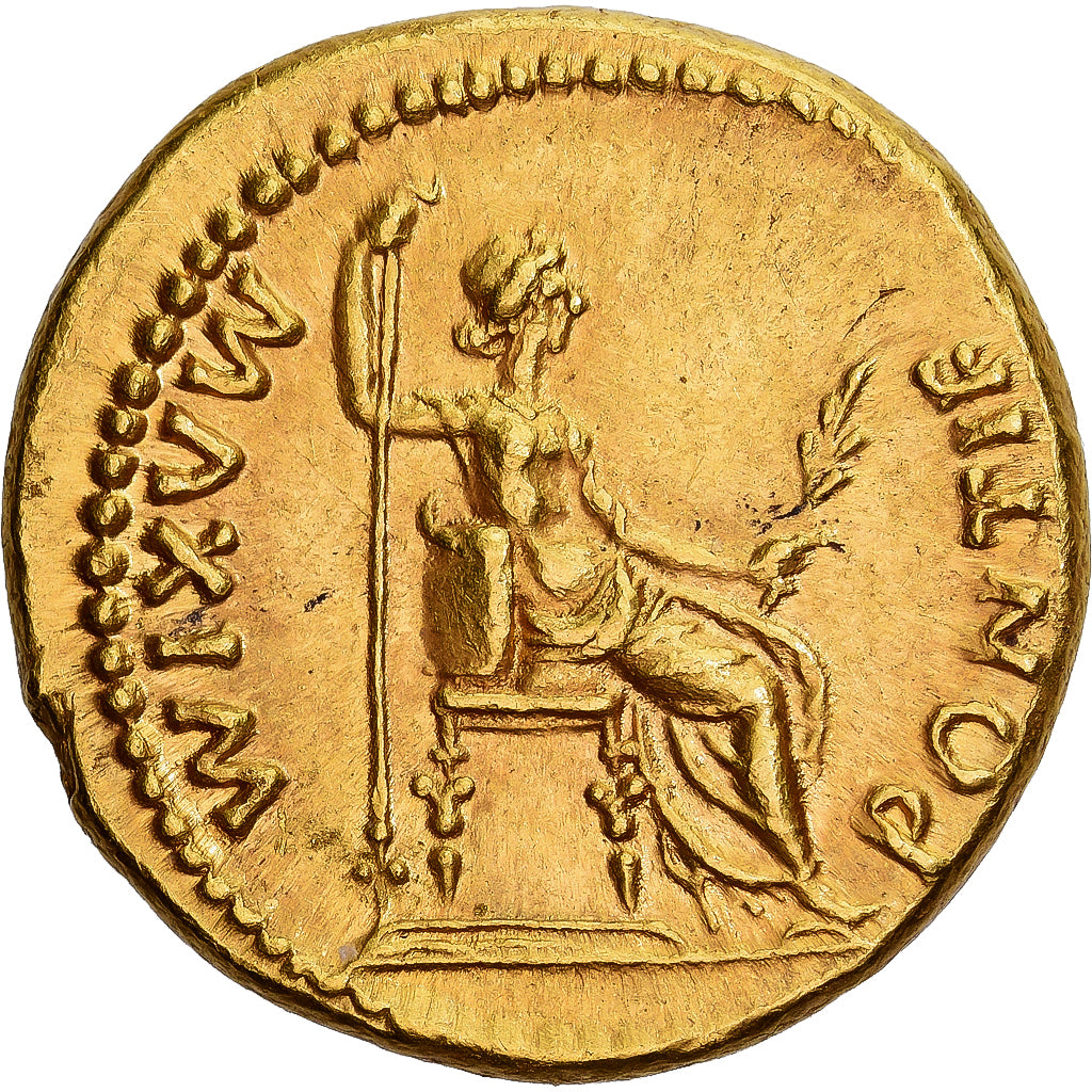 Roman Empire, Tiberius, Aureus, 14-37, Lyon - Lugdunum, Oro, EBC+, Cohen:15
