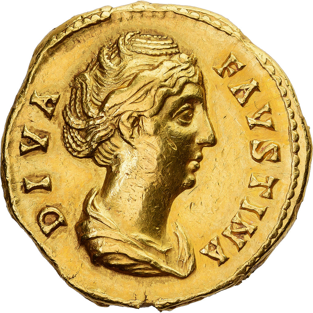 Roman Empire, Diva Faustina I, Aureus, 141, Rome, Gold, SS+, Calicó:1758