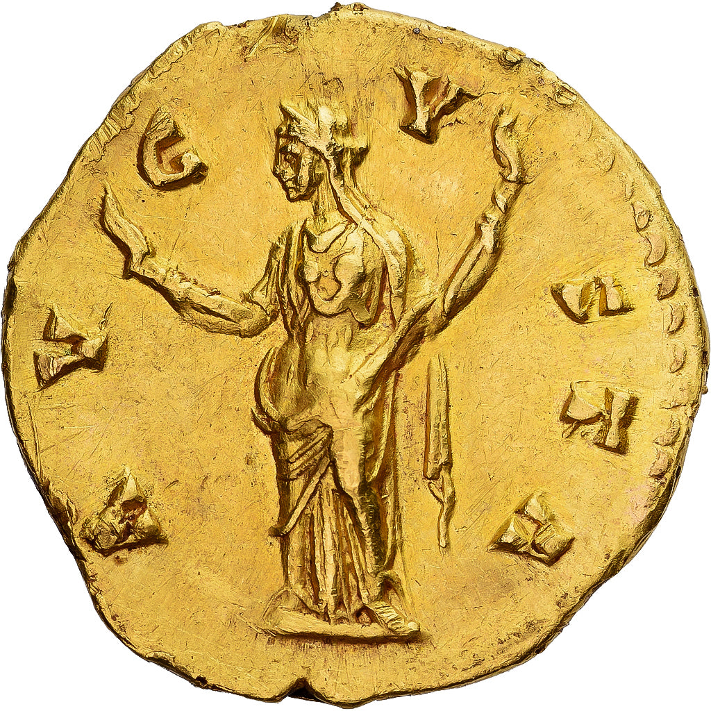 Roman Empire, Diva Faustina I, Aureus, 141, Rome, Gold, SS+, Calicó:1758