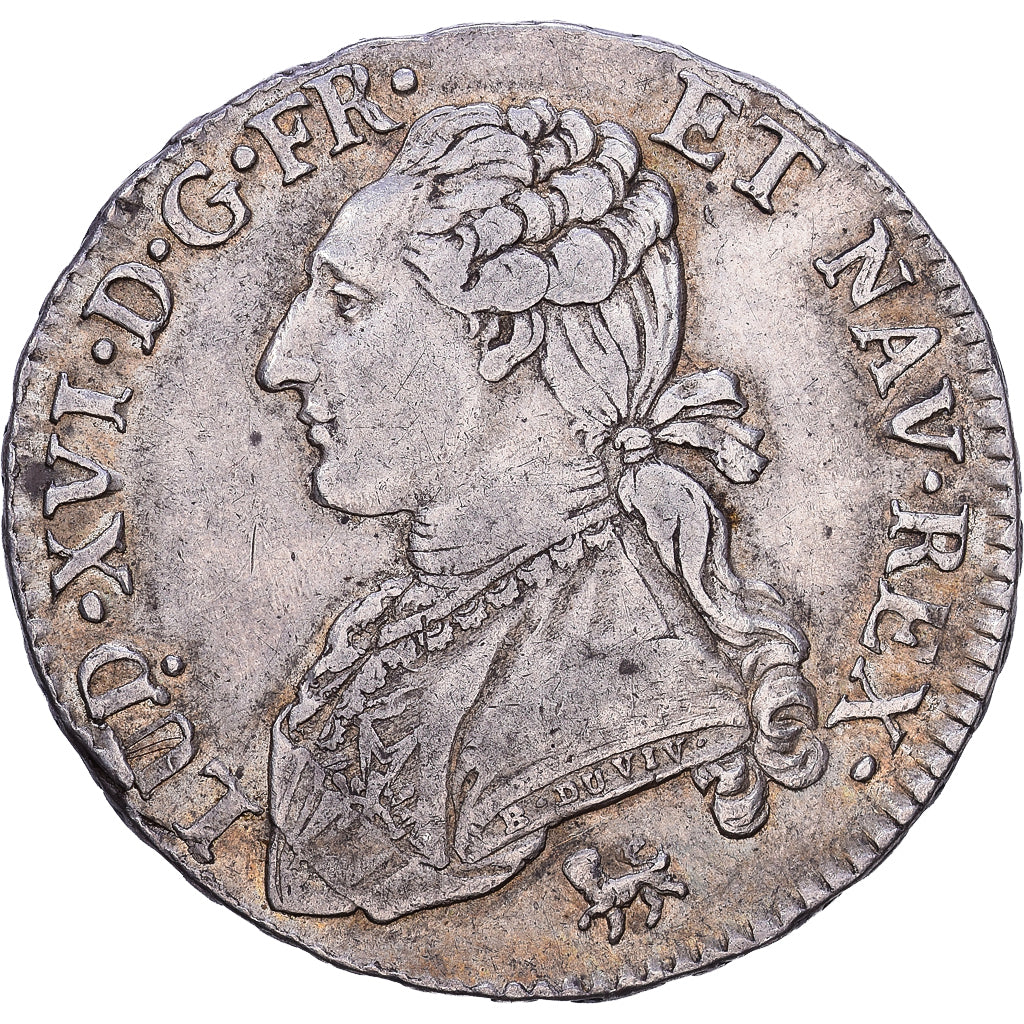 França, Louis XVI, 1/2 Ecu aux branches d'olivier, 1791, Paris, Prata