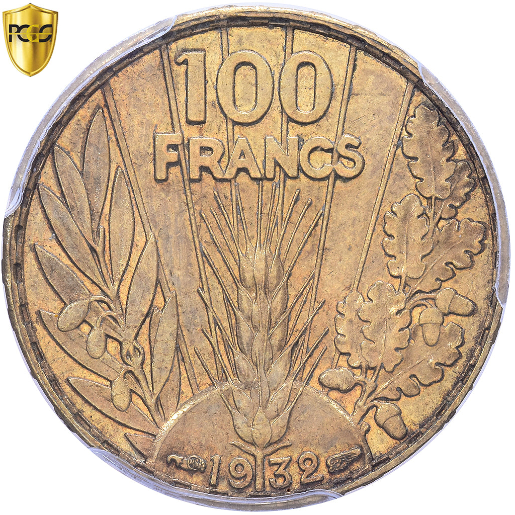Frankreich, 100 Francs, Bazor, 1932, MDP, Copper-Aluminum, PCGS, SP64