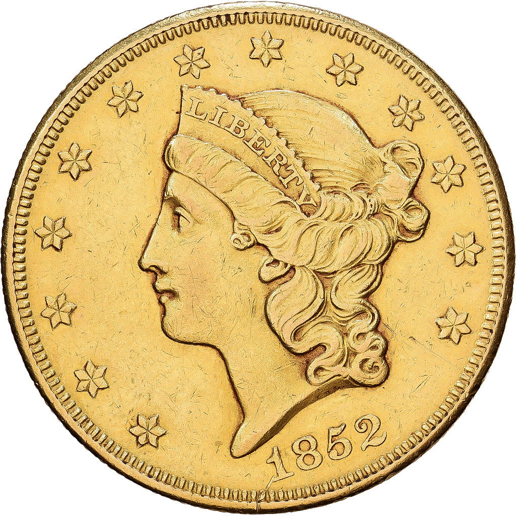 Estados Unidos da América, 20 Dollars, Double Eagle, 1852, New Orleans