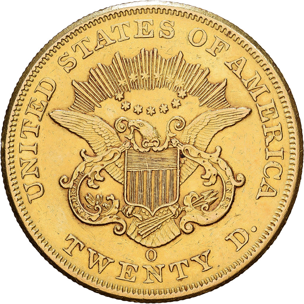 Estados Unidos da América, 20 Dollars, Double Eagle, 1852, New Orleans