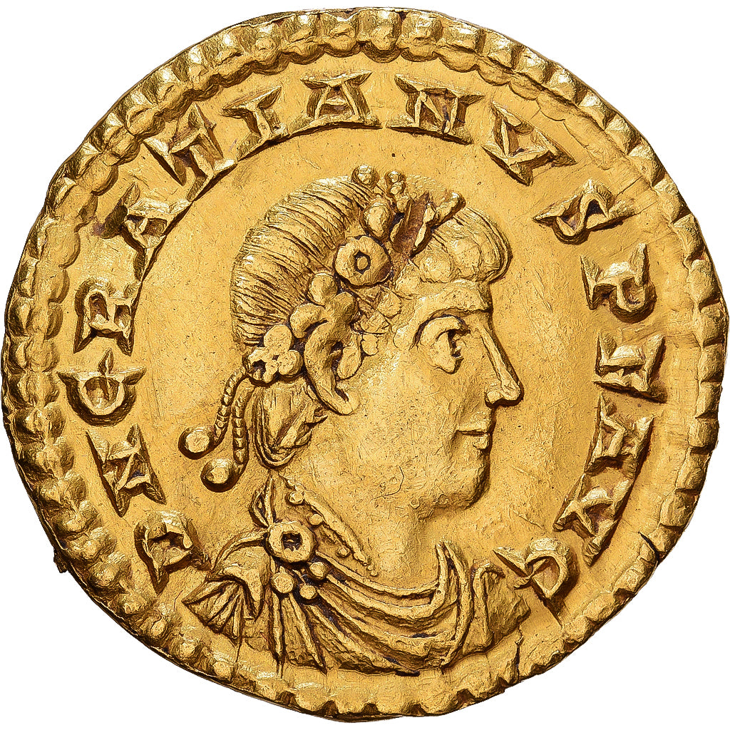 Roman Empire, Gratian, Solidus, 367-375, Treveri, Gold, EF(40-45), Cohen:38