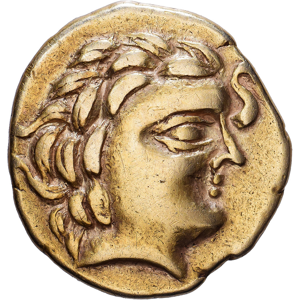 Gaul, Aulerci Cenomani, 1/4 Stater, 2nd century BC, Gold, SS, Delestrée:2156