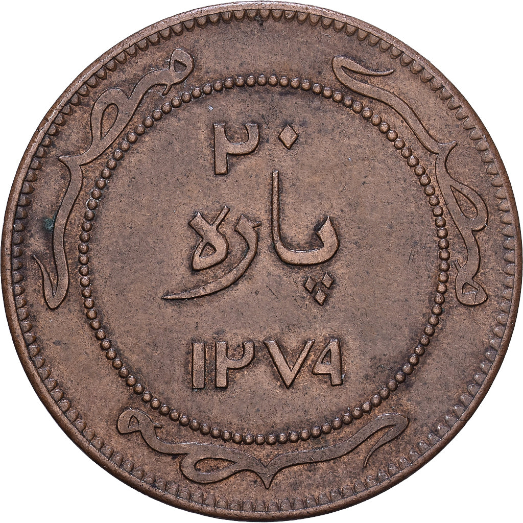 Ägypten, Abdul Aziz, 20 Para, 1862/AH1279, Misr, Bronze, SS+, KM:Pn12