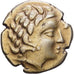 Gaul, Aulerci Cenomani, Stater, 2nd century BC, Gold, AU(50-53), Delestrée:2150