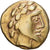 Gaul, Carnutes, Hemistater, ca. 40-20 BC, Eletro, EF(40-45), Delestrée:2566var