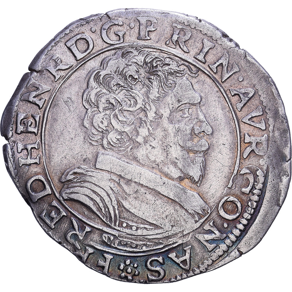 Francia, Frédéric-Henri de Nassau, Demi Franc, 1641, Orange, Plata, EBC