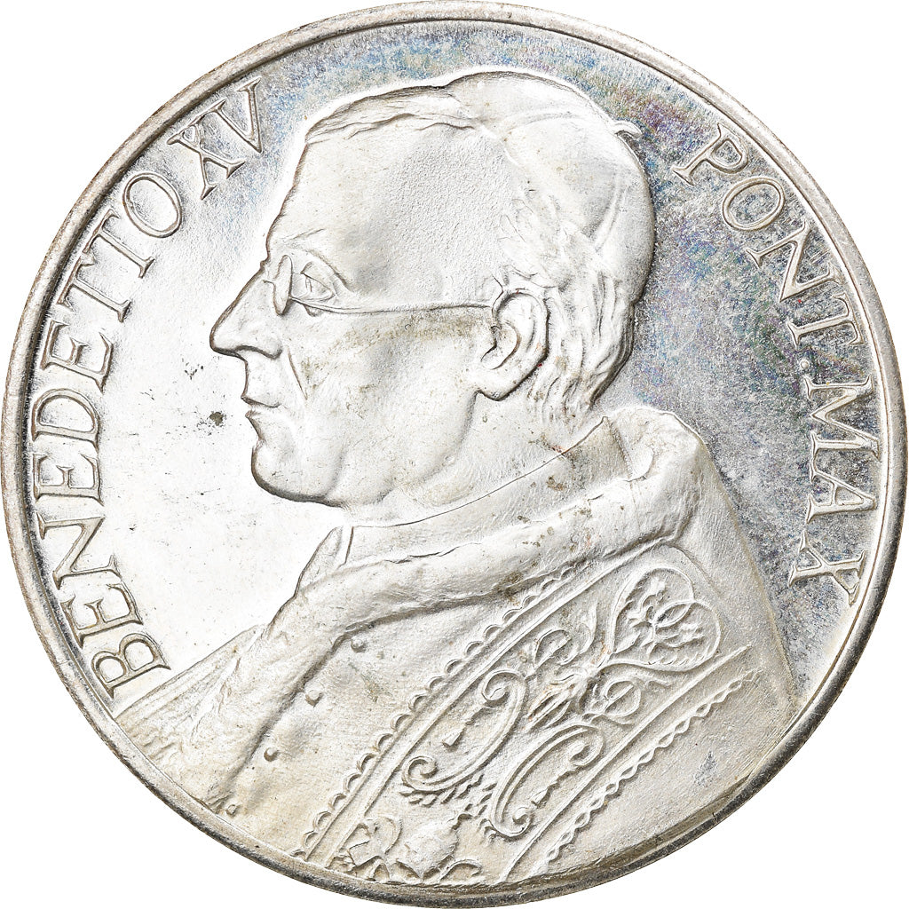 Vatican, Medal, Benedetto XV, Religions & beliefs, MS(60-62), Silvered bronze