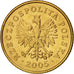 Coin, Poland, Grosz, 2005, Warsaw, MS(63), Brass, KM:276