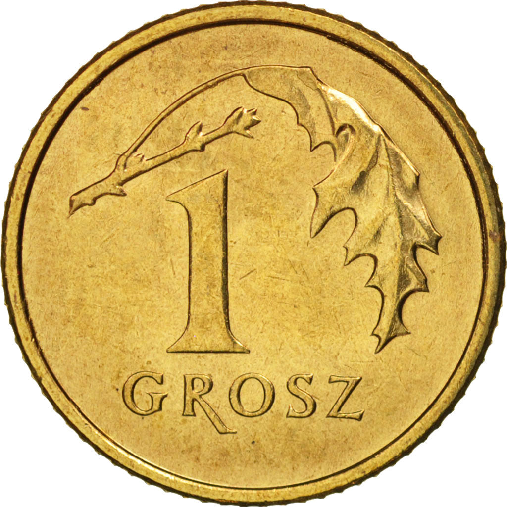 Coin, Poland, Grosz, 2005, Warsaw, MS(63), Brass, KM:276