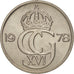Moneta, Svezia, Carl XVI Gustaf, 50 Öre, 1978, SPL, Rame-nichel, KM:855