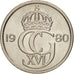 Münze, Schweden, Carl XVI Gustaf, 10 Öre, 1980, UNZ, Copper-nickel, KM:850